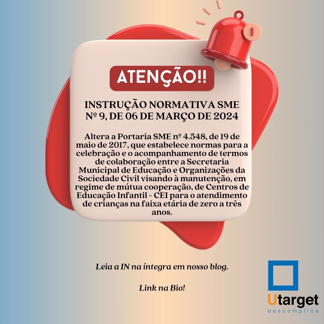 Mudanças para Celebração Parcerias entre a SME e OSC